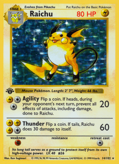 Raichu, Base 14
