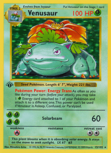 Venusaur, Base 15