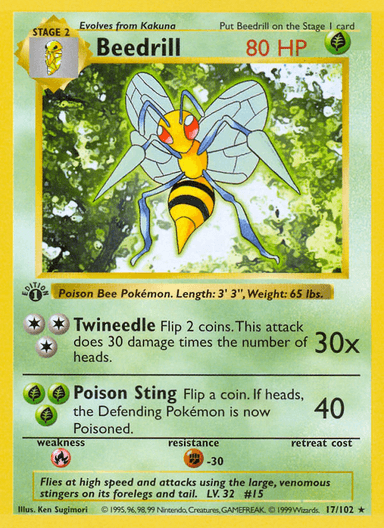 Beedrill, Base 17