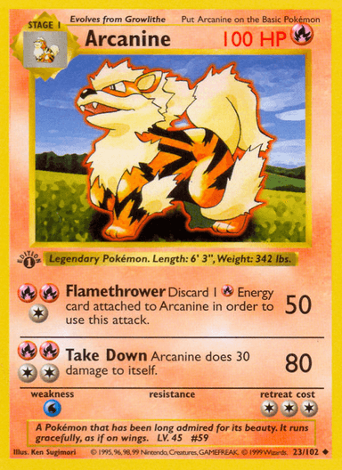 Arcanine, Base 23