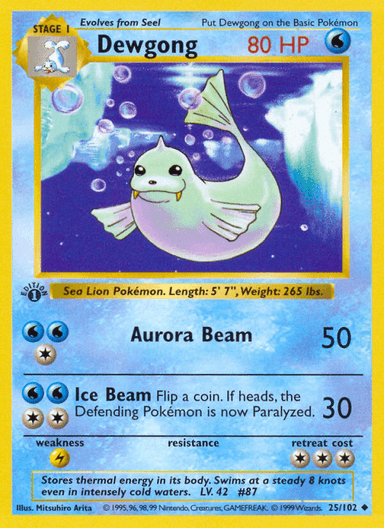 Dewgong, Base 25