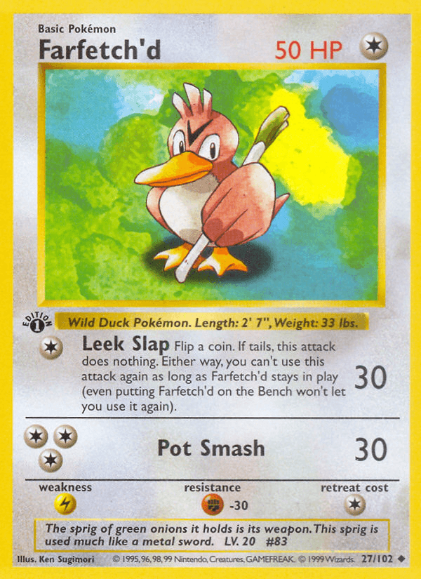 Farfetch'd, Base 27