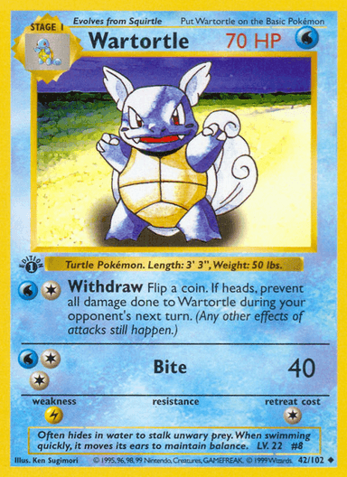 Wartortle, Base 42