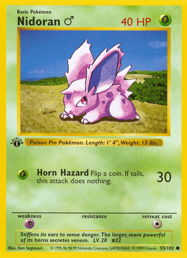 Nidoran ♂, Base 55