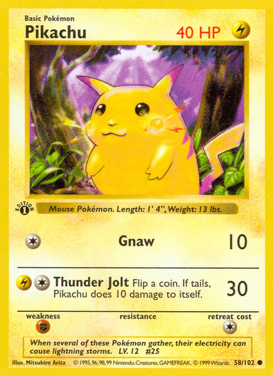 Pikachu, Base 58