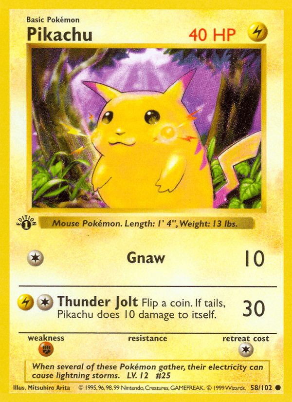 Pikachu, Base 58