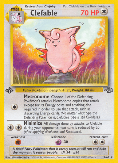 Clefable, Jungle 17