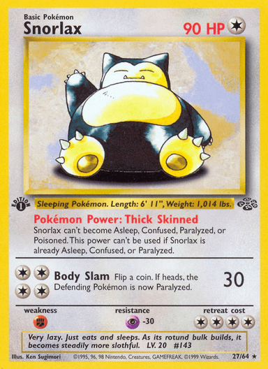 Snorlax, Jungle 27