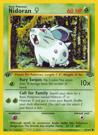 Nidoran ♀, Jungle 57