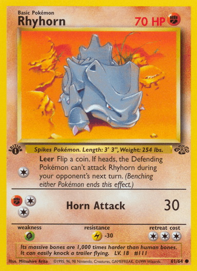 Rhyhorn, Jungle 61