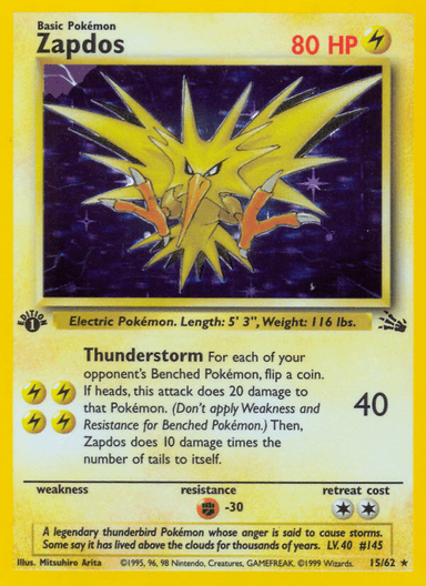 Zapdos, Fossil 15