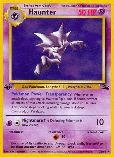 Haunter, Fossil 21