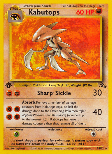 Kabutops, Fossil 24