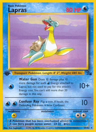 Lapras, Fossil 25