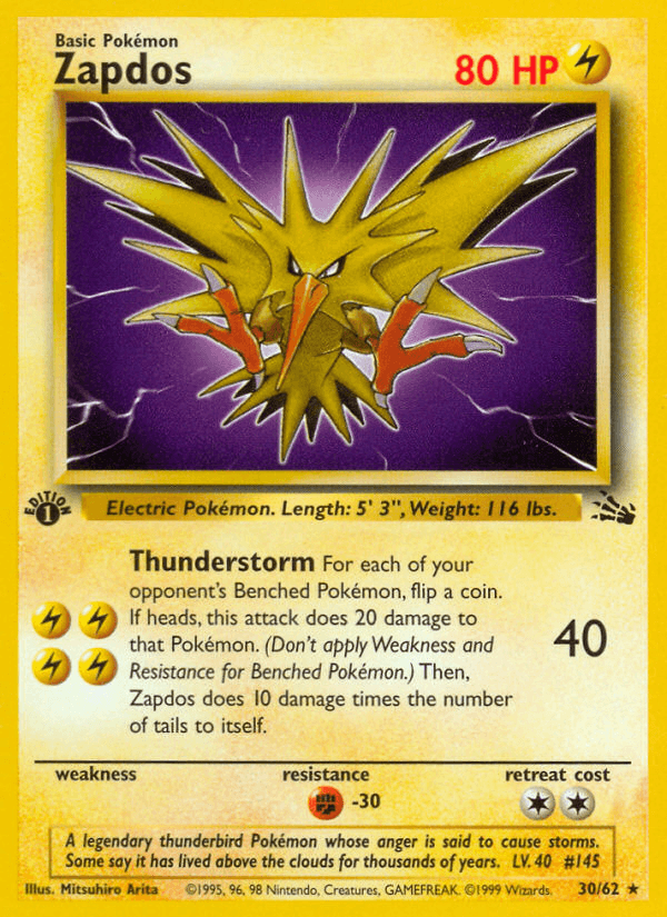 Zapdos, Fossil 30