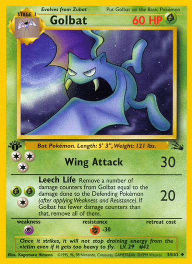 Golbat, Fossil 34