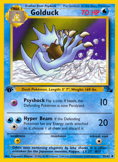 Golduck, Fossil 35