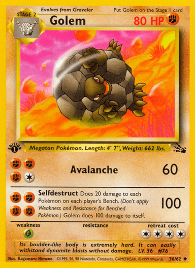 Golem, Fossil 36
