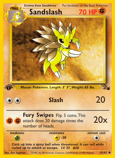 Sandslash, Fossil 41