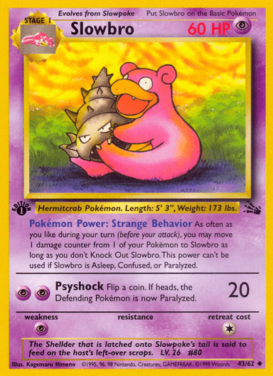 Slowbro, Fossil 43