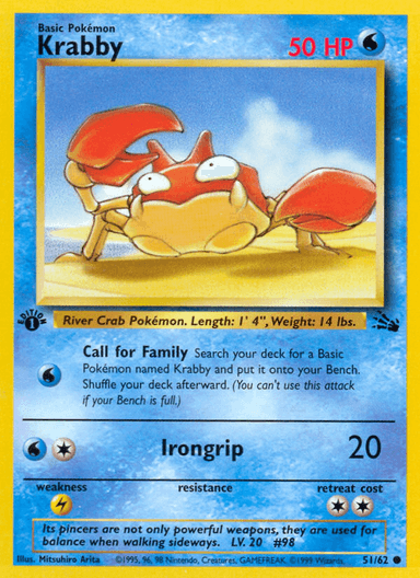 Krabby, Fossil 51