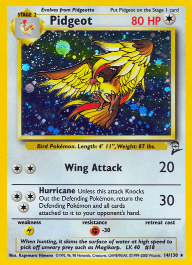 Pidgeot, Base Set 2 14