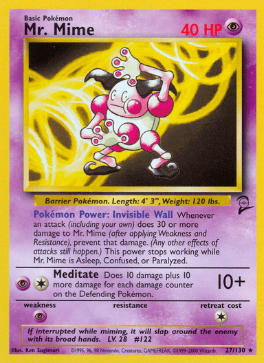 Mr. Mime, Base Set 2 27