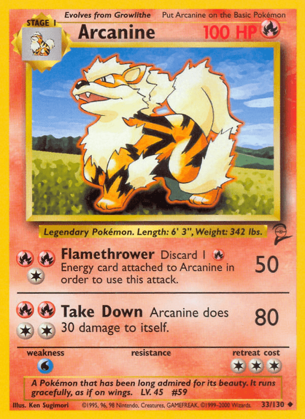 Arcanine, Base Set 2 33