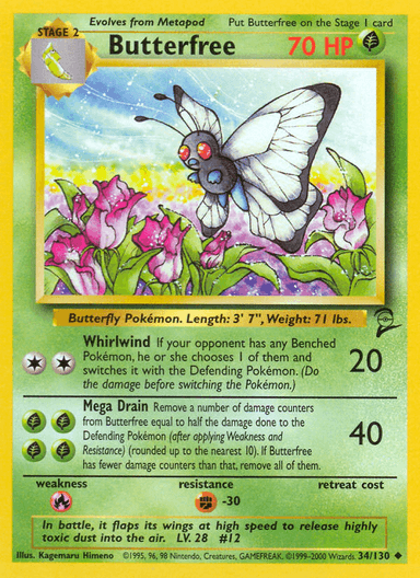 Butterfree, Base Set 2 34