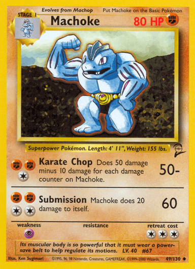 Machoke, Base Set 2 49