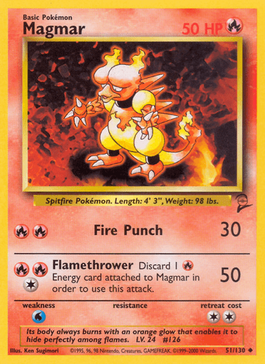 Magmar, Base Set 2 51