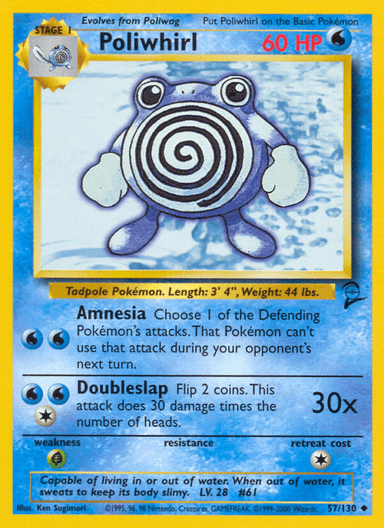 Poliwhirl, Base Set 2 57