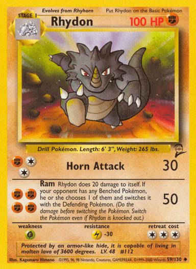 Rhydon, Base Set 2 59
