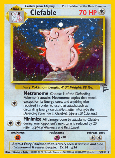 Clefable, Base Set 2 5