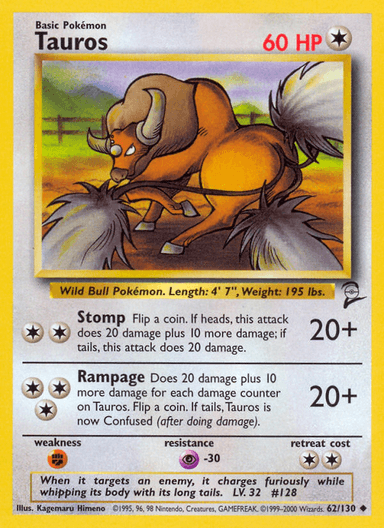 Tauros, Base Set 2 62