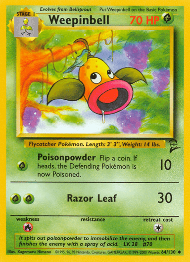 Weepinbell, Base Set 2 64
