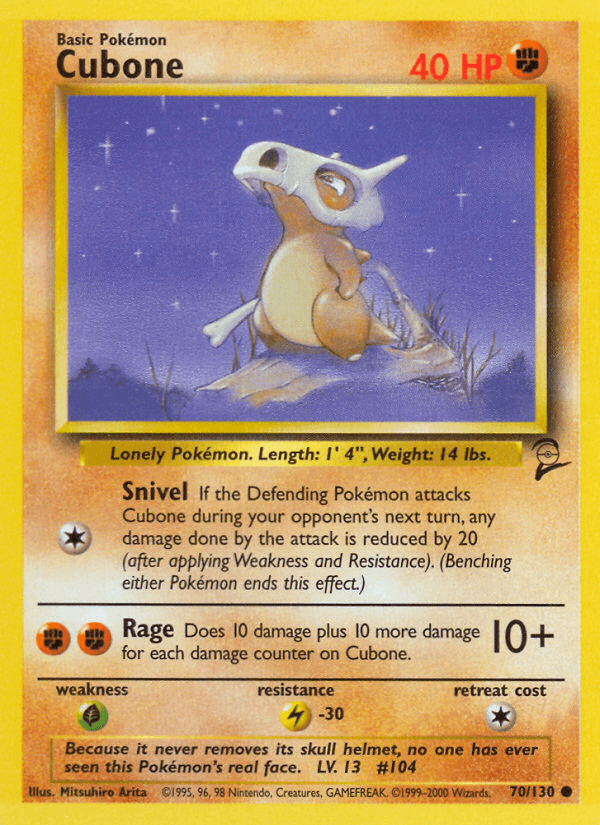 Cubone, Base Set 2 70