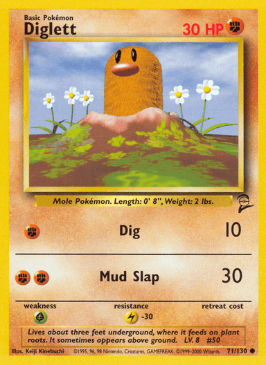 Diglett, Base Set 2 71