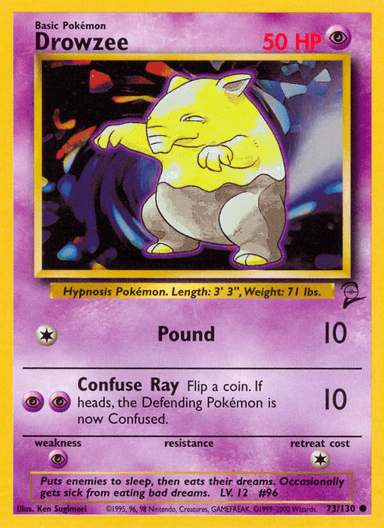 Drowzee, Base Set 2 73