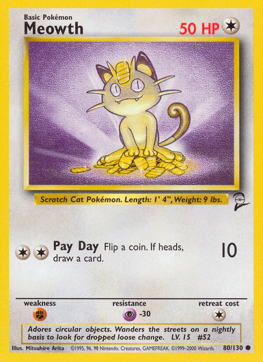 Meowth, Base Set 2 80