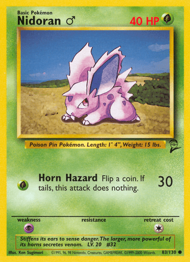 Nidoran ♂, Base Set 2 83