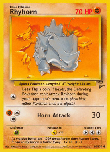Rhyhorn, Base Set 2 90