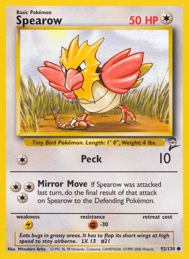 Spearow, Base Set 2 92