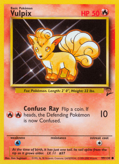 Vulpix, Base Set 2 99