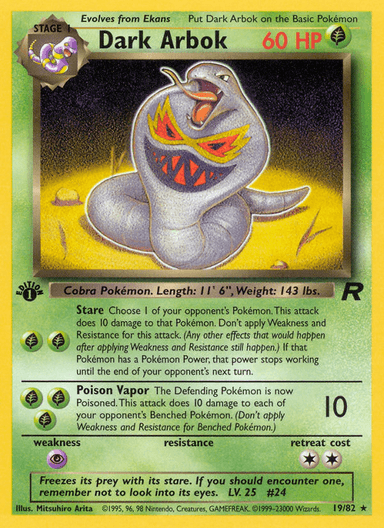 Dark Arbok, Team Rocket 19