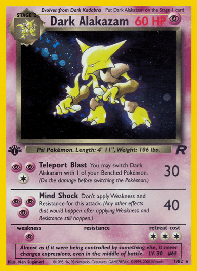 Dark Alakazam, Team Rocket 1