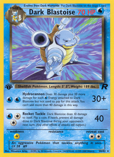 Dark Blastoise, Team Rocket 20
