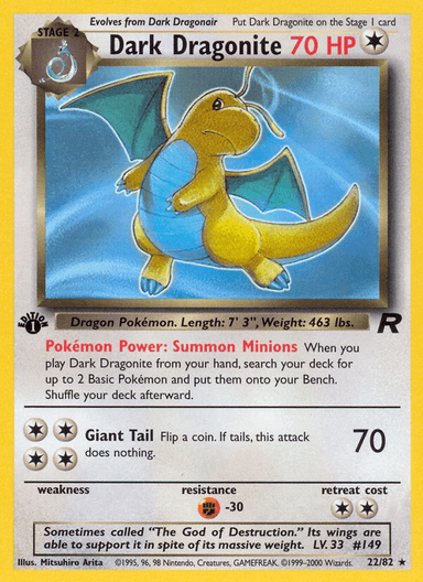 Dark Dragonite, Team Rocket 22