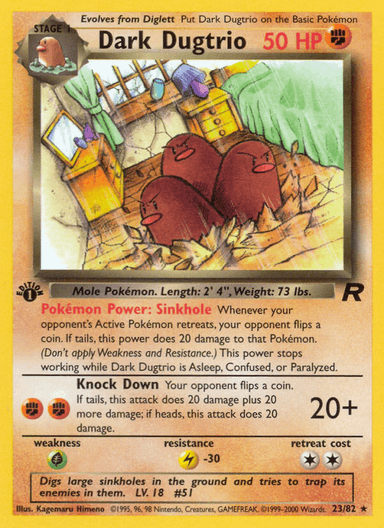 Dark Dugtrio, Team Rocket 23