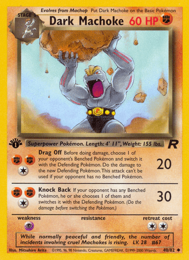 Dark Machoke, Team Rocket 40